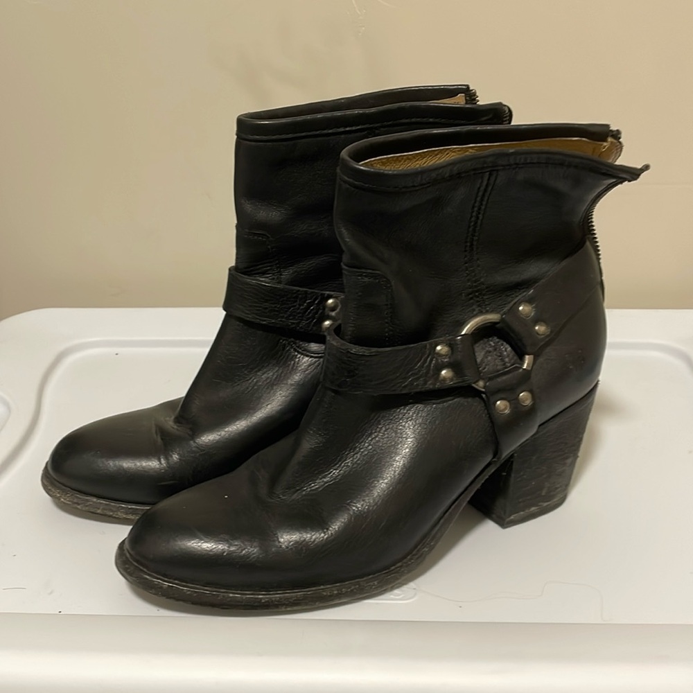Frye moto booties